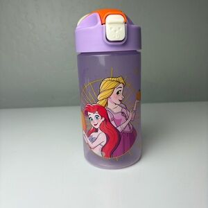 Zak Designs Disney princess purple and orange Halloween plastic water bottle